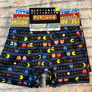 Pac-Man 3 Pack Boxer Briefs Boys Size 8 NEW